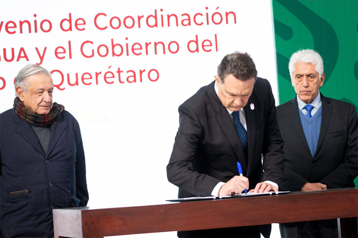 Firman-convenio-para-garantizar-abasto-de-agua-en-Querétaro Firman convenio para garantizar abasto de agua en Querétaro
