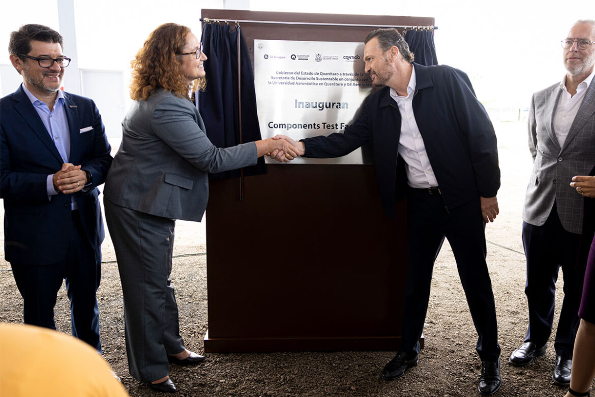 El-gobernador-de-Querétaro,-Mauricio-Kuri-González,-inauguró-el-Laboratorio-de-Pruebas-de-Componentes-Aeroespaciales El gobernador de Querétaro, Mauricio Kuri González, inauguró el Laboratorio de Pruebas de Componentes Aeroespaciales