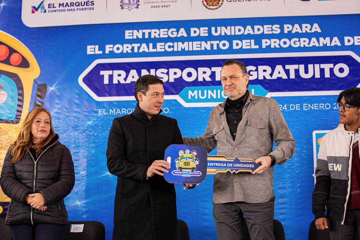 Fortalecen programa de Transporte Gratuito en El Marqués