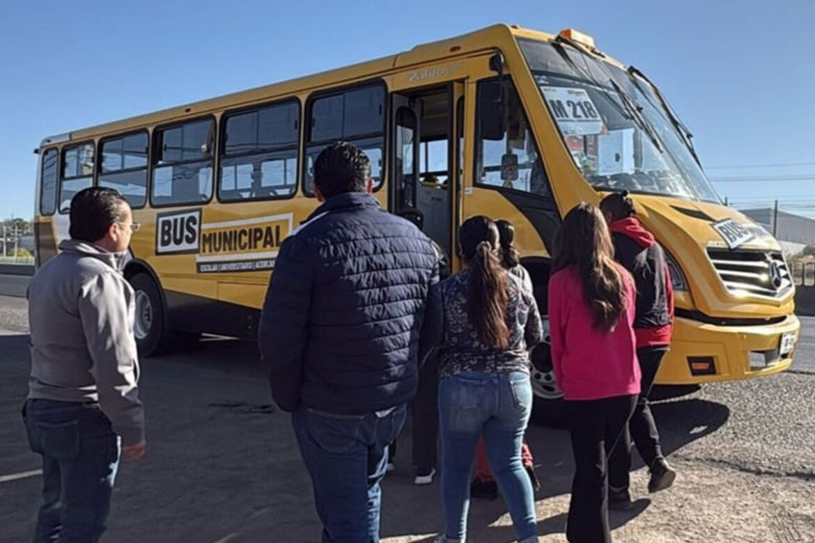 Un éxito, Sistema de Transporte Comunitario Gratuito en Santa Rosa Jáuregui