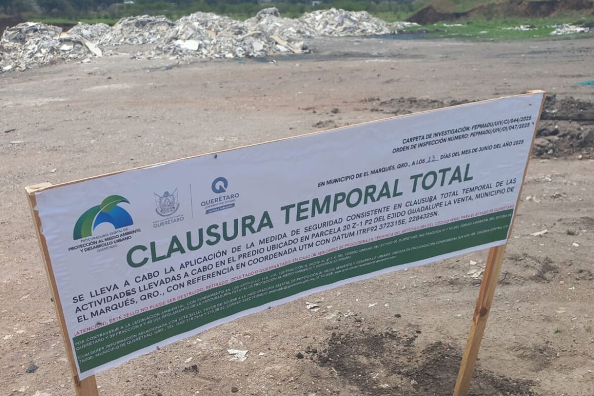 Clausuran banco de tiro en El Marqués