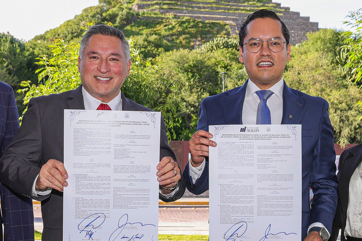 'Chepe' Guerrero y el alcalde de McAllen signan colaboración estratégica
