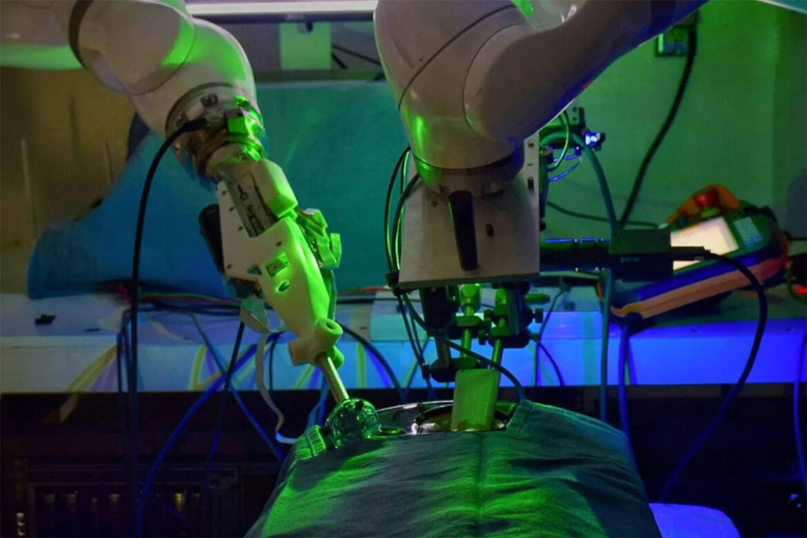Un robot entrenado con IA realiza cirugía