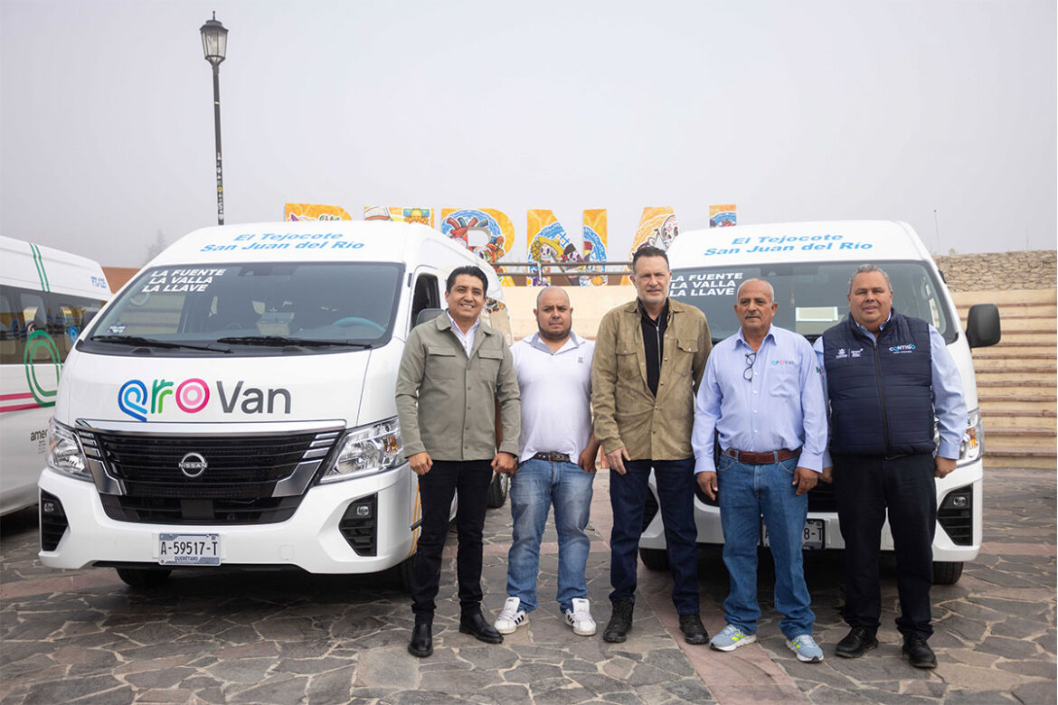 Dan banderazo de arranque de QroVan en el semidesierto