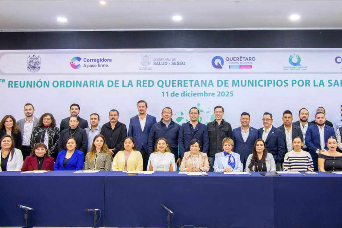 Reconocen a la Red Queretana de Municipios por la Salud