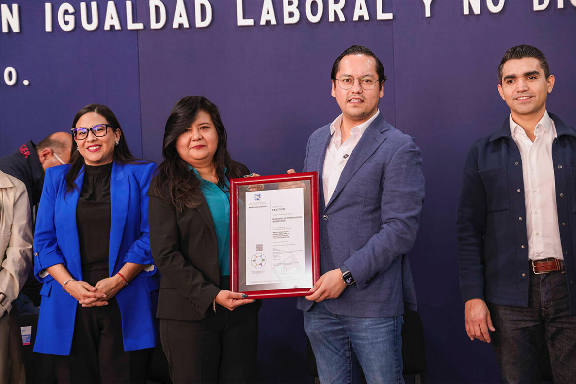 Corregidora recibe certificación en igualdad laboral