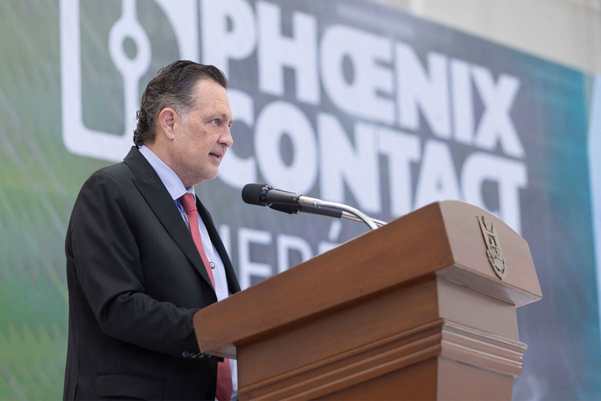 Mauricio Kuri inaugura planta Phoenix Contac