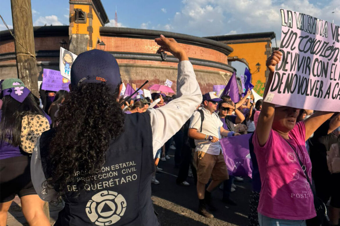 Saldo Blanco tras manifestaciones 8M en Querétaro